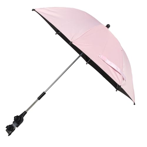 IWOWHERO Detachable Stroller Umbrella Sunshade Parasol for Golf Chair Outdoor Uv Sunscreen Cover Cm Pink