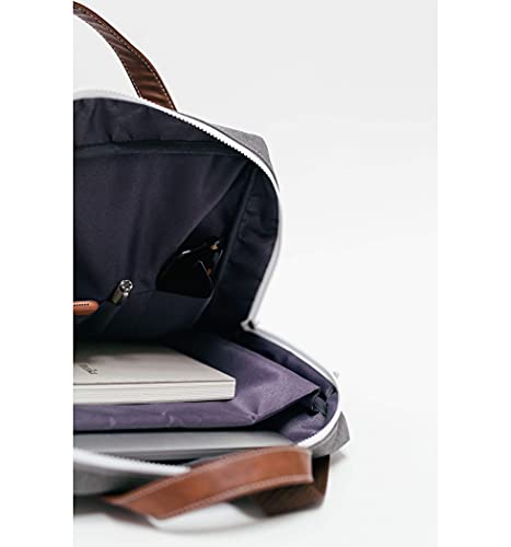 MAIKA Recycled Canvas Zippered Backpack, Nochi, Grey2