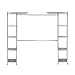 Seville Classics Expandable Double-Rod Clothes Rack Closet Organizer System, 58