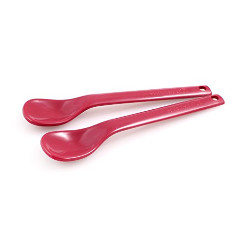 LARGE MAROON SPOONS, 2 PACK