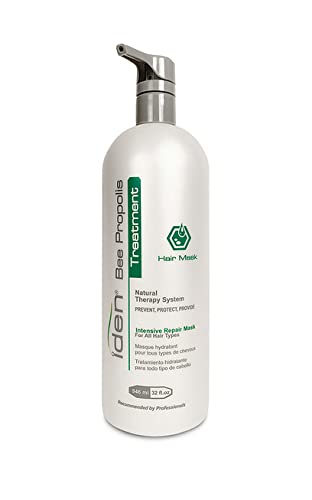 Iden Bee Propolis Treatment Hair Mask, For Damaged Hair, Fortifies Weakened Hair, Deep Hydration, 32 Fl.oz #TOP4