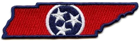 Tennessee State Flag Patch Travel Souvenir Map Embroider Iron On image 3