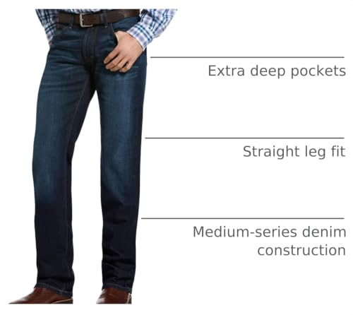 Image of ARIAT Men's M5 Slim Stretch Legacy Stackable Straight Leg Jean