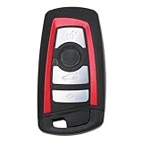 Coque Clé Plip Voiture Télécommande Coque de clé télécommande pour BMW, Compatible avec Les modèles CAS4, F3, 5, 7, E90, E92, E93, X3, X5, F10, F20, F30, F40, 550i, GT 3/4B(Color3)