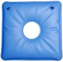 Almofada Terapêutica Quadrada Com Orifício Duo Inflável Água Duas válvulas