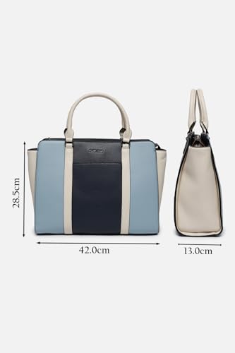 Image of Allen Solly Women's Large Tote Shoulder Bag | PU Leather | Soft Touch | Detachable Sling | College & Daily Carry