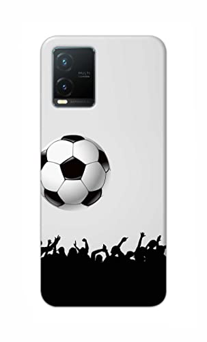 Image of Printed Hard Back Cover Case for Vivo T1x Back Cover (Football Icon) -702