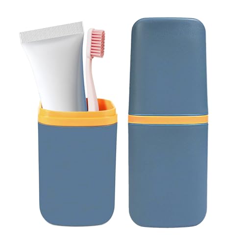 Yuiturt Travel Toothbrush Holder Case, Portable Toothbrush and Toothpaste Storage Container, Travel Toothbrush Case, Electric Toothbrush Case for Home, School, Camping, Business Trip Yuiturt Travel Toothbrush Holder Case, Portable Toothbrush and Toothpaste Storage Container, Travel Toothbrush Case, Electric Toothbrush Case for Home, School, Camping, Business Trip