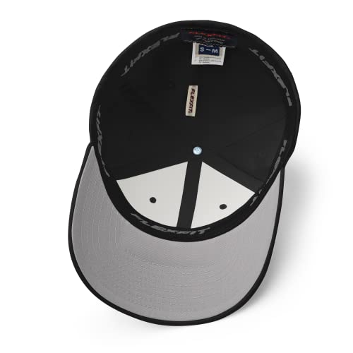 FX XRP Fitted Hat Embroidered Curved Bill Mid Crown Closed-Back Structured Twill Cap - Image 5