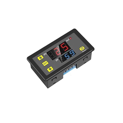 AC 110V 220V DC 12V Digital Time Delay Relay LED Display Cycle Timer Control Switch Adjustable Timing(110-220V)