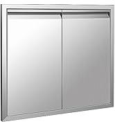 VEVORbrand Outdoor Kitchen Door 33W X 23H Inch, 304 Stainless Steel Double Bbq Access Door Bbq Island Door For Outdoor Kitchen