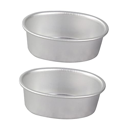 SOIMISS 2Piezas Molde de Pastel Ovalado para Cheesecake y Pudín Resistente y Antiadherente para Hornear Casa Panadería y Celebraciones