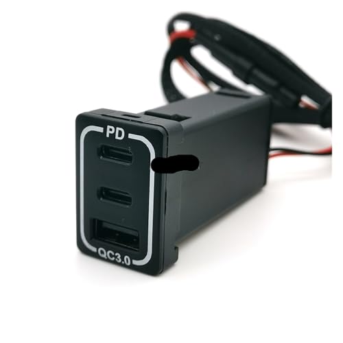 GRQAEQ TOYOTA Camry Land Cruiser 200 RAV4 Corolla ɓK 1PC QC3.0 ԗpUSB|[g[d TYPE-C PD db[dA_v^[P[u