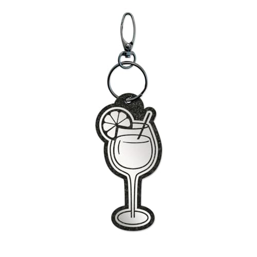 Reflexy Reflector hanger in Aperol Spritz design - gerecycled vilt voetgangersreflector reflector hanger Aperol Spritz Aperitif Apéritif Apéro Aperitivo alcohol wijnglas Prosecco Oranje witte wijn