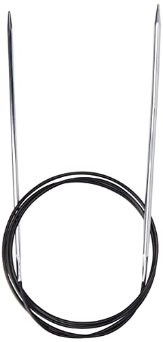 KnitPro Nova Cubics Fixed Circular Needles 40" (100cm), Silver, 3.50mm