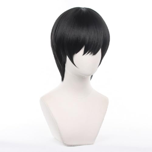 Image of Anime Wigs for Yoshida Hirofumi Cosplay Wig - Resistant Synthetic Wig for Role Play with Wig Cap for Festival,Costume Party