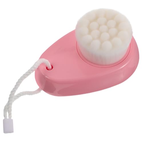 NIYANGLE Manual Face Brush Silicone Bristles Dual Sided Facial Deep Cleaning and Skin Massaging Travel-Friendly
