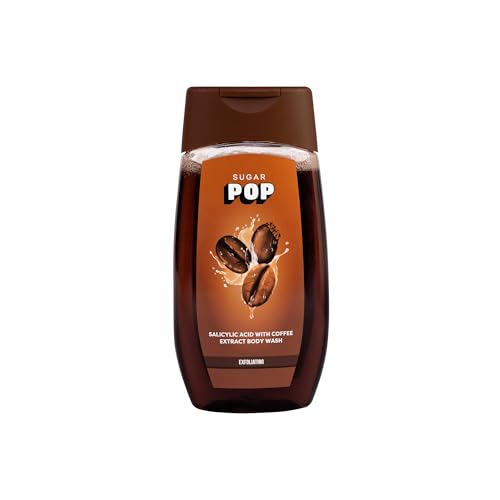 Image of SUGAR POP Salicylic Acid and Coffee Body Wash | Enriched with Salicylic Acid | Exfoliates & Evens Skin Tone | Anti-Inflammatory | 250ml