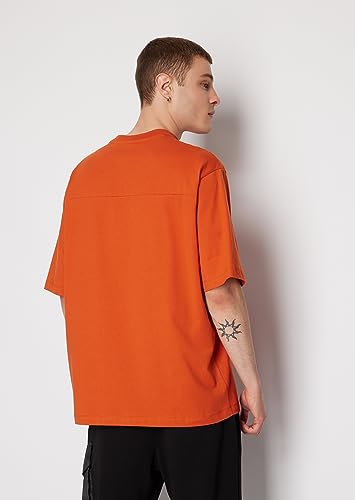 Armani Exchange Men's Oversized Heavy Cotton Jersey Embossed Logo Jumper4