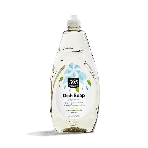 365 by Whole Foods Market, Unscented Dish Soap, Plant-Derived Ingredients, 24 Fl Oz