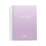*Casterli- Agenda Escolar *BASIC, Dia Pàgina, Vertical, Grandària ~A6, Paper *70g, Coberta Polipropilè Opac, Colors assortits, 105 x 148 mm