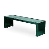 ENGENDER Gartenbank Schmiedeeiserne Außenbank, Parkstuhl, Innenhof, Gewerbegebiet, Freiluftstuhl, Bank, Sitz Aus Edelstahl(B,S:150cm)