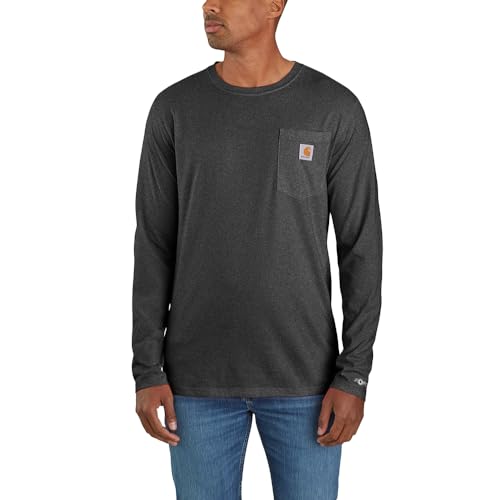 Image of Carhartt Men's Force Relaxed Fit Midweight Long-Sleeve Pocket T-Shirt