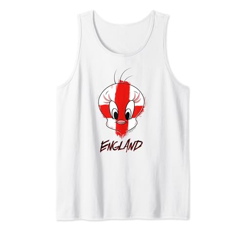 Image of Looney Tunes Tweety England Face Tank Top