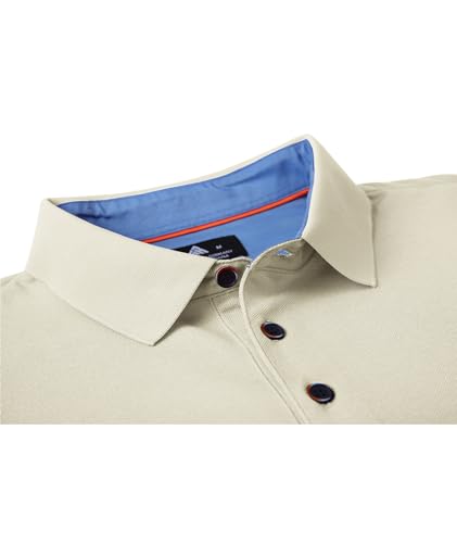 Image of SWISSWELL Long Sleeve Polo Shirts for Men collared Performance Golf Shirts Casual Workwear Office