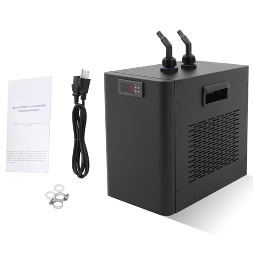 160L/42.27GAL Aquarium Chiller, 270W Aquarium Water Hydroponic Cooling System Chiller Fish Shrimp Tank Cooler, Circulation Function Constant Temperature for Water Weeds Axolotl Jellyfish Coral Shrimp