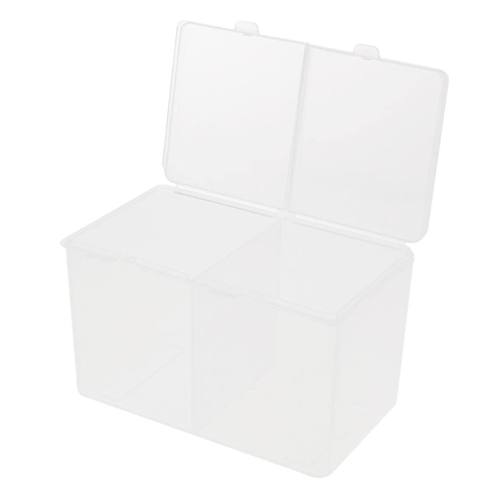 LR Decor E-Shop 2 Grids ABS PVC Cotton Ball Ear Bud Swab Pad Nail Wipes Holder Organizer Cosmetic Storage Case Bathroom Container Dustproof Moisture Proof Health & Beauty/Makeup/Makeup Bags Cases-picture-13