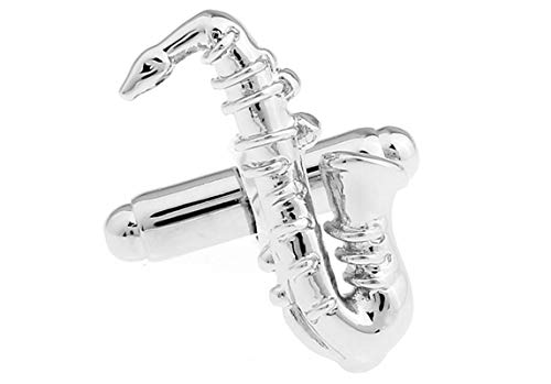 Mancuernillas Daesar Saxofón Vintage Plata miniatura 3