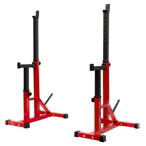 ALLINLIFE Rack Musculación,Soporte Sentadillas Ajustable,Soporte Barra Pesas Multifuncional,Estante de Sentadillas con Soporte para Pesas,Soporte Estante Barra Levantamiento Pesas Gimnasio MAX 250KG