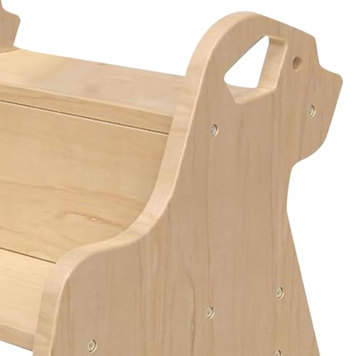 Tabouret de salon extérieur et décoration de chambre en bois naturel