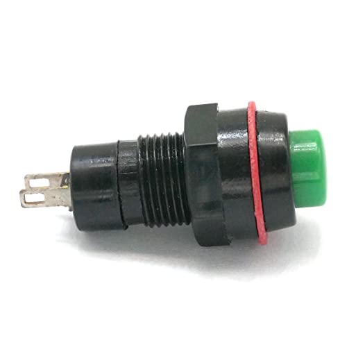 Commutateur Vert 2Pin SPST Off- avec perçage 10mm pour micro-courant - 3