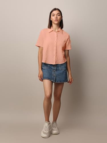 Image of Zilcon Women's Half Sleeve Button Down Women Shirts | Western Tops for Women Stylish | White Shirt for Woman