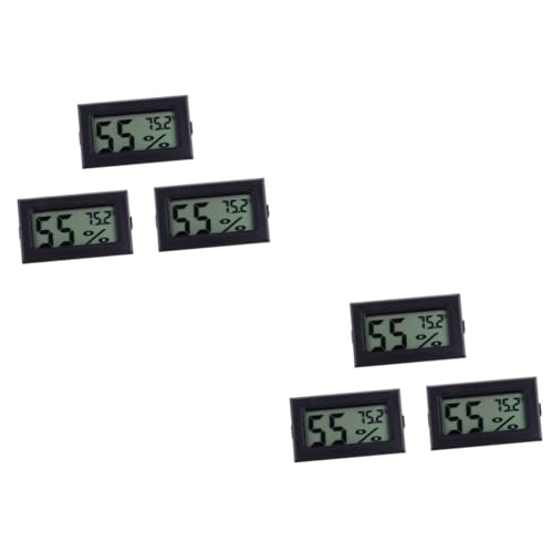 YARNOW 6 Pcs Humidity Meter Digital Hygrometer Mini Hygrometer Hygroscope Digital Mini Hygroscope Practical Digital Hygroscope Simple Digital Hygroscope Simple Hygroscope Tester Indoor