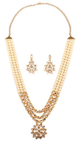 Image of Touchstone Indian Colorful Delicate Desire Traditional Exclusive Designer Jewellery Pendant Sets for Women