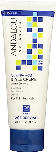 Andalou Naturals Argan Stem Cell Age Defying Style Cream, 5.8 Ounce