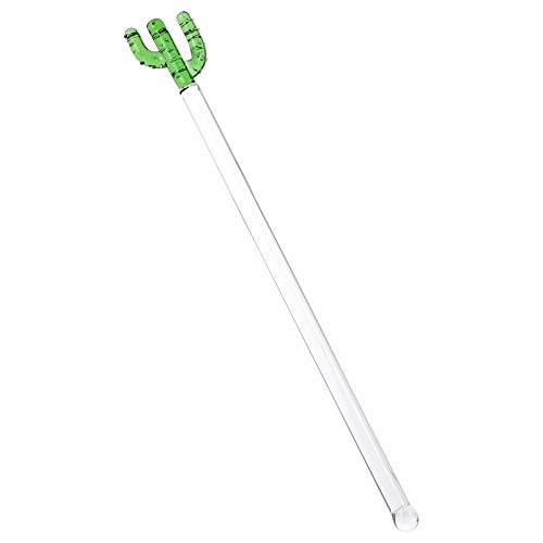 1pc Cactus Stir Stick Drink Stirs Cocktail Beverage Stick Cocktail Strainer Mixing Stirrer Cactus Party Drink Stirrer Cocktail Stirrer Drink Stick Stirring Coffee Acrylic Glass
