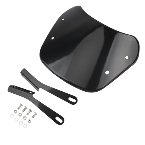 Pare-Brise Universel Déflecteur Vent Moto Custom Motocross 5 7 Pouces
