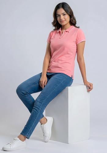Image of Wear Your Opinion Womens Premium Pique Polo Collar Neck T-Shirt Womens Premium Pique Polo Collar Neck T-Shirt (Design: Tipped Polo)