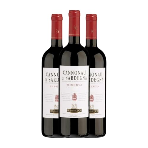 Sella e Mosca Cannonau Cannonau di Sardegna Reserva 75 cl Vino tinto (Caja de 3 Botellas de 75 cl)