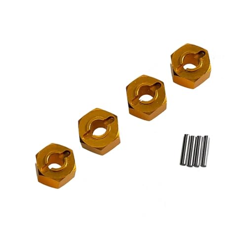 RC�J�[�p�[�c�A�N�Z�T���[ For MJX For HYPER For GO 14210 14303 16207 16208 1/14 1/16 RC�J�[�z�C�[���Z�p�s��12mm�A�_�v�^�[�Z�p�R�l�N�^(Yellow)