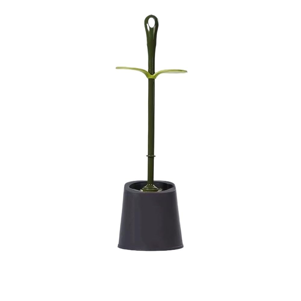 Zyyanshop One Color Toilet Brush Floor Standing Long Handle Plastic Toilet Brush With Drainage Hole Base