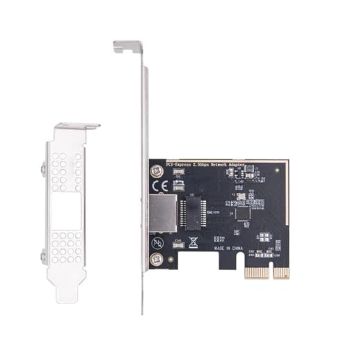 Tarjeta de red PCIE de 2.5Gbps con chip RTL8125BG Gigabit Ethernet para escritorio con conexión PCIE a RJ45 2500Mbps miniatura 6