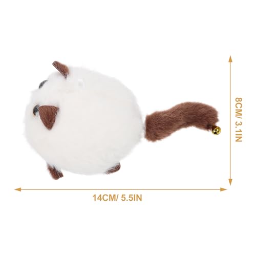 Gato de peluche interactivo Alipis con cola móvil y relleno de algodón PP 2