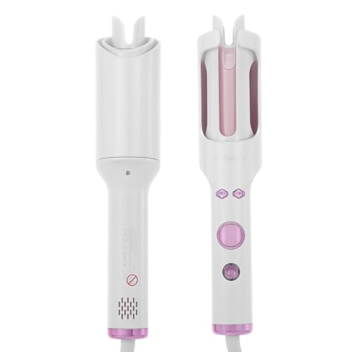 AraSyleon Arricciacapelli Automatico con Aria Fredda e Ioni, 30 mm Ceramica Auto Curler, 5 Temperature 160-200°C, Antiscottatura, Doppia Tensione 110-240V per Casa e Viaggi
