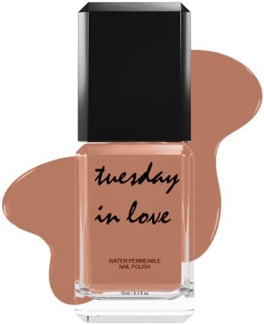 Halal Nail Polish by Tuesday in Love | WUDU & Ablution Permissible Vegan Nail Polish | Oxygen & Water Permeable | Fast Drying Breathable Nail Polish - Non-Toxic & Cruelty-Free | ISNA Canada Certified (Warm Hugs)