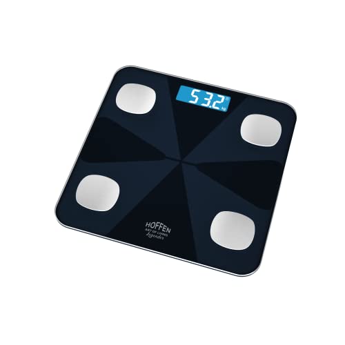 Image of Hoffen (Made in India) HO19 Electronic Digital Personal Body Bathroom Weighing scale, Weight machine Battery Included, 2 Years Warranty (HO 19 RE) (HO 19 RE)